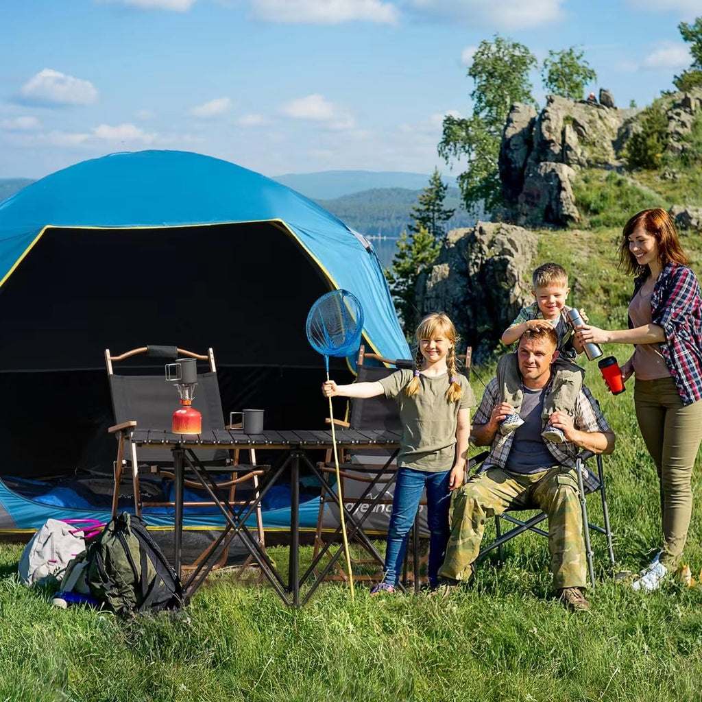 LOYEAHCAMP Tent 4/6 Person Blackout Camping Tent with Rainfly