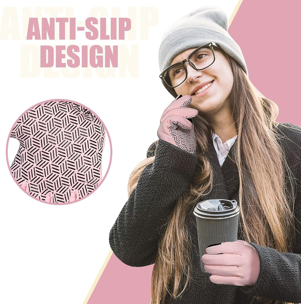 Pixel Panda Winter Gloves for Men Women Warm Touchscreen Gloves for Cold Weather for Cycling, Driving, Running, Hiking, Work