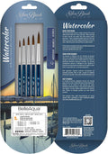 Silver Brush Limited BelleAqua Large Size Rounds Watercolor Brush Set, 5pc