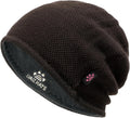 Lvaiz Winter Beanie for Men Women Warm Fleece Lined Reversible Skull Cap