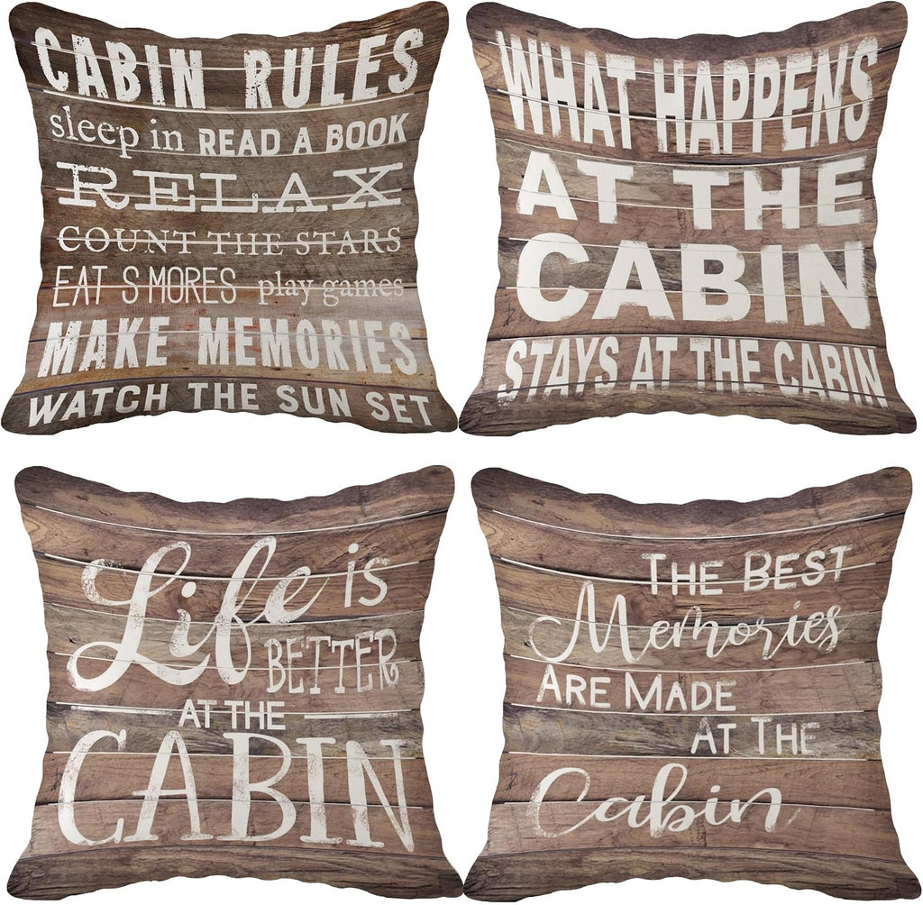 SiuSue Campers Decor Reversible Throw Pillow Case, Double Sided 12 x 20 Inch Set of 2, Camping Lovers Gifts, Campers Gifts, Trailer Decor Cushion Cover for Sofa Couch Bed