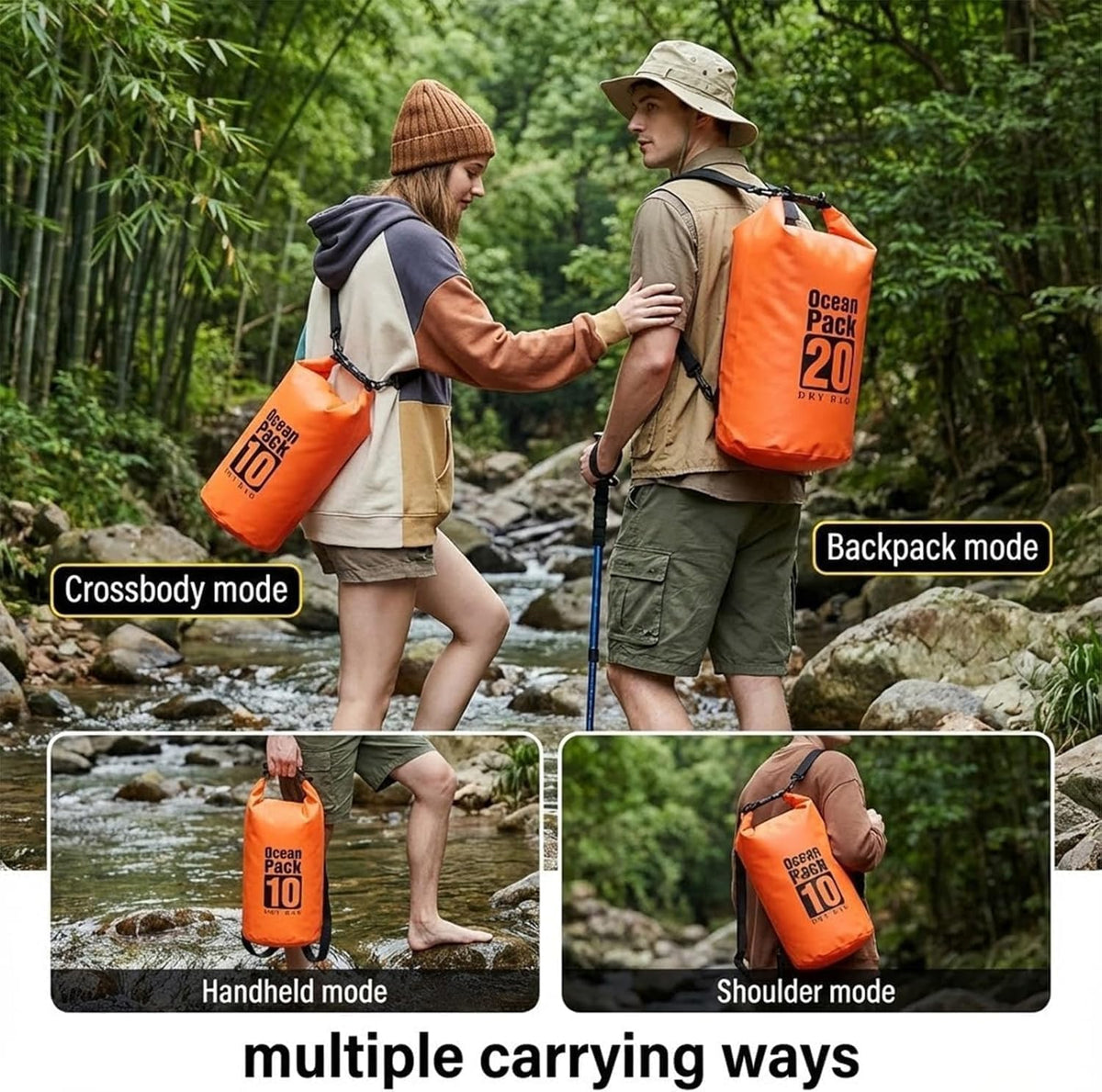 Floating Waterproof Dry Bag for Kayaking Boating Paddle Boarding