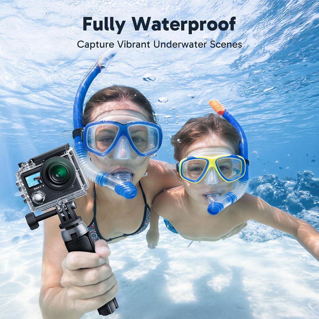 AKASO Brave 4 Action Camera 4K30 Ultra Hd Waterproof Underwater Camera