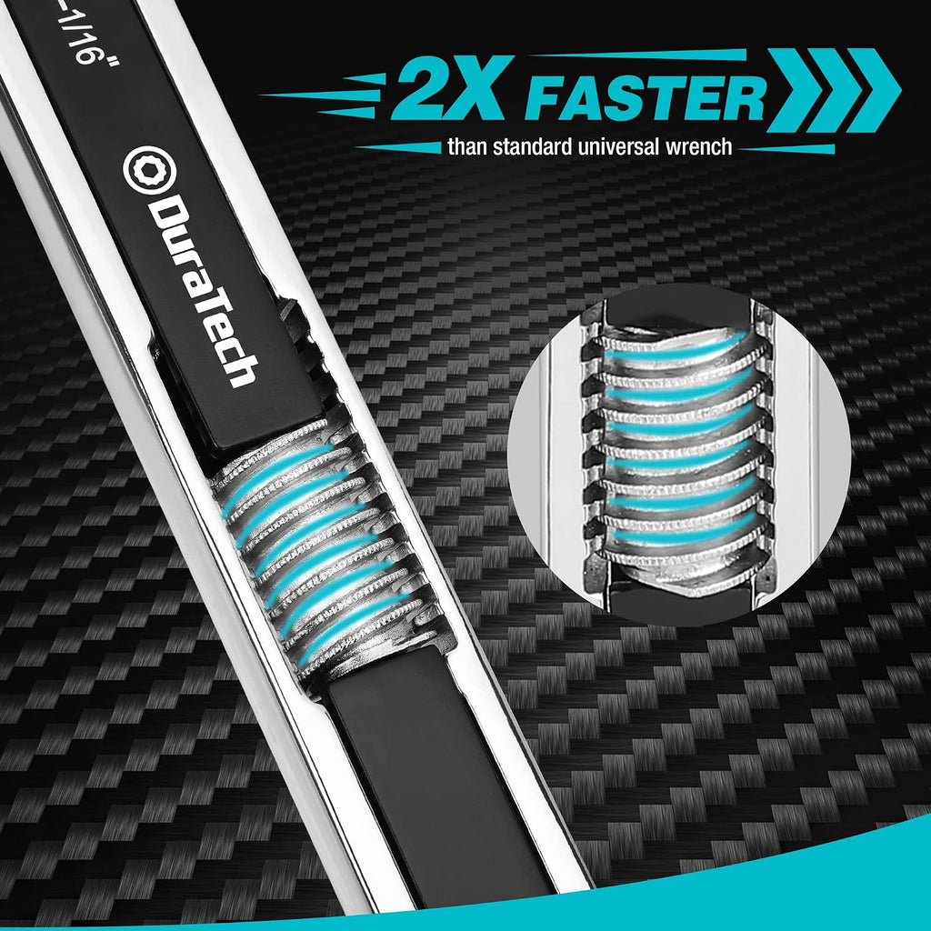 DURATECH Adjustable Wrench Set, 8-inch & 10-inch, 2 Piece