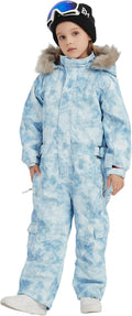 Kids Girls Boys Waterproof Colorful One Piece Snowsuits Coveralls Ski Suits Jackets Winter Jumpsuits