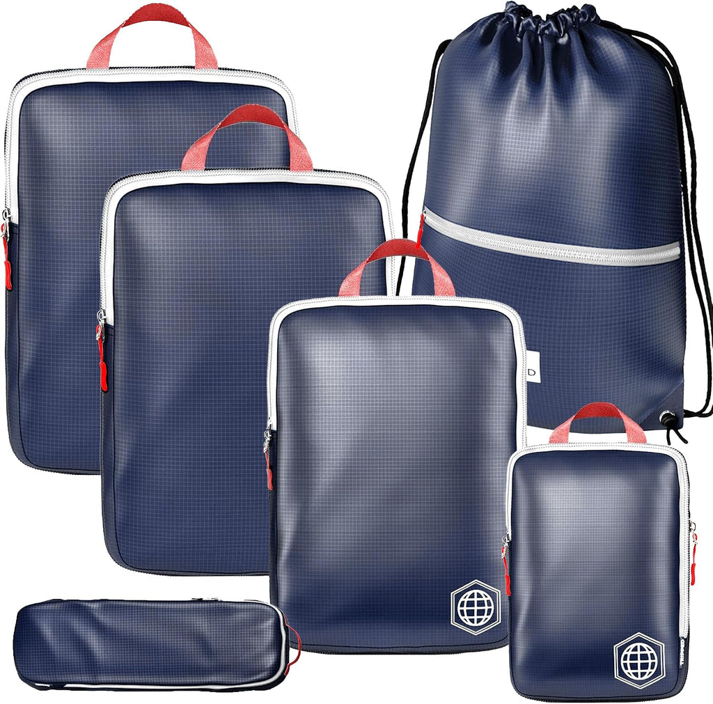 TRIPPED Travel Gear Extra Large Compression Packing Cubes 6-Piece Set