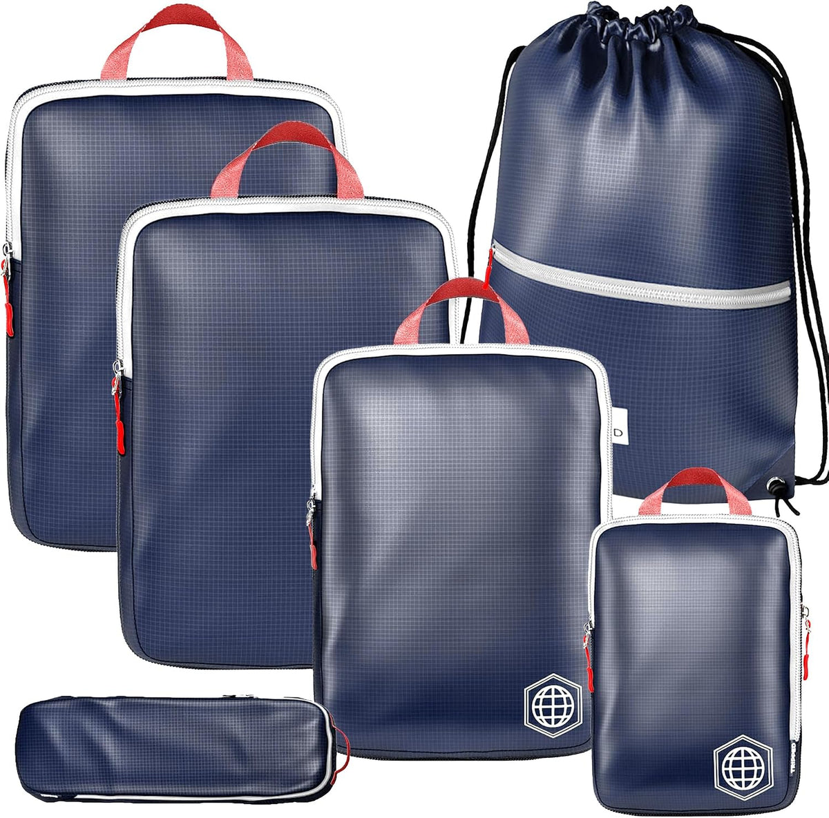 TRIPPED Travel Gear Extra Large Compression Packing Cubes 6-Piece Set