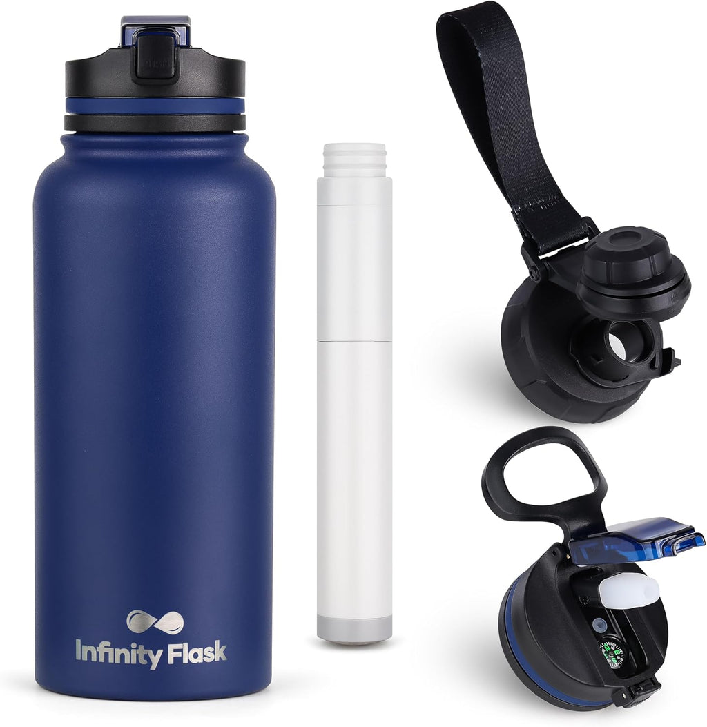 Filtered Water Bottle 32 oz Stainless Steel | Infinity Flask