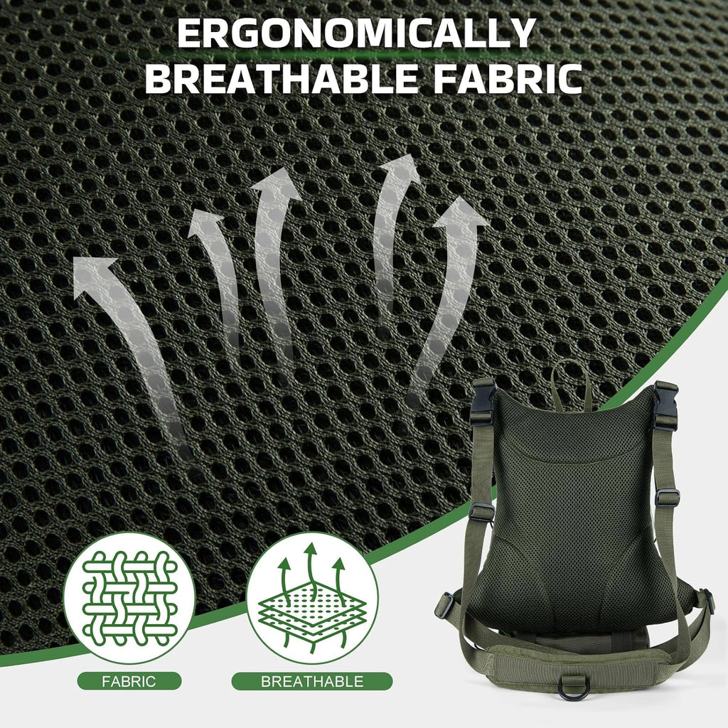 Goture Fly Fishing Chest Pack with Hard Shell Pocket & Water Bottle Holder