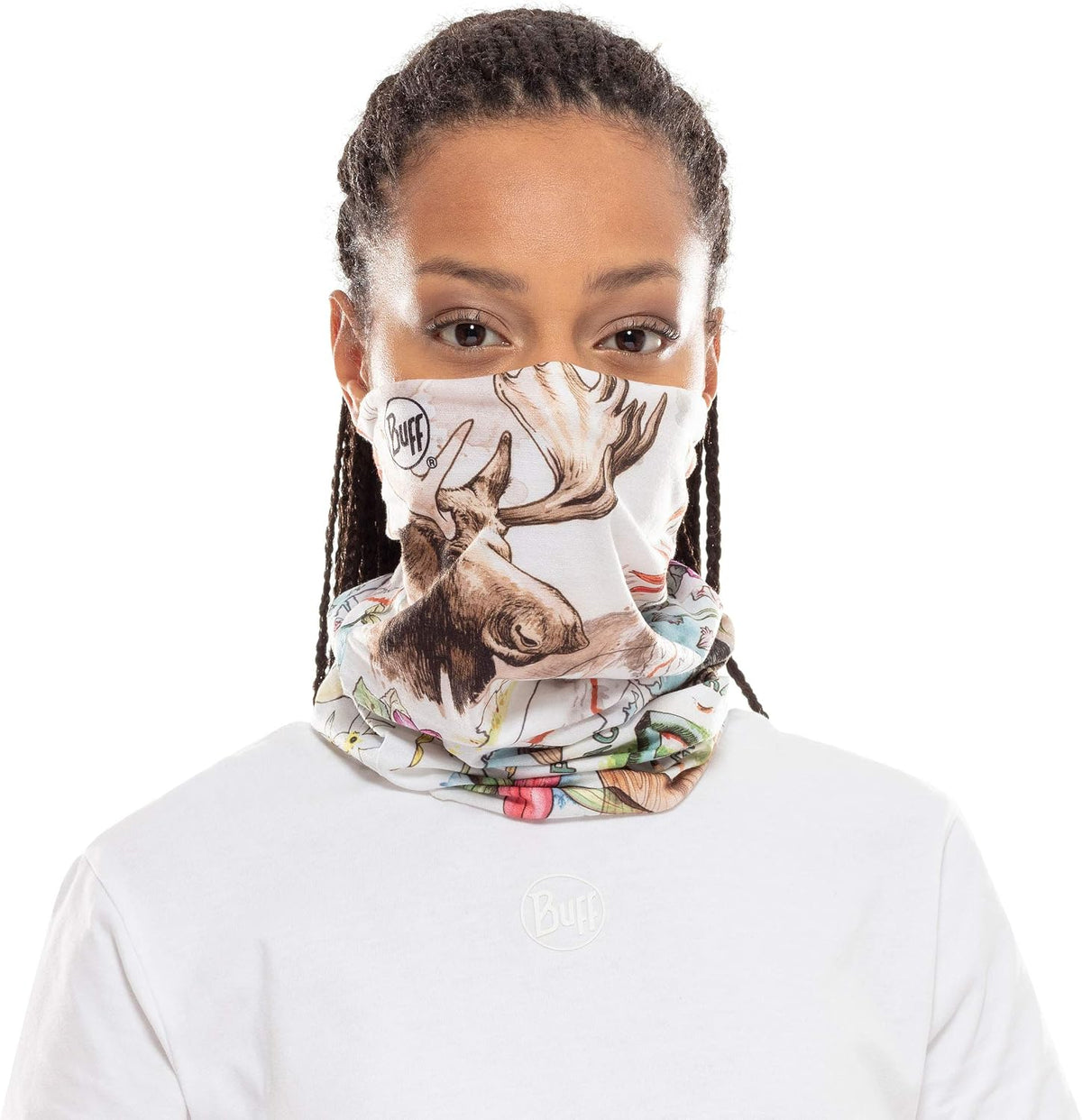 BUFF Original EcoStretch Neck Gaiter, UPF 50 Sun Protection, Breathable, Versatile, Quick Dry Face Mask, Adult Size