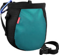Moko Rock Climbing Chalk Bag, Bouldering Chalk Pot Bucket with Adjustable Belt & Carabiner Drawstring Climbing Gear