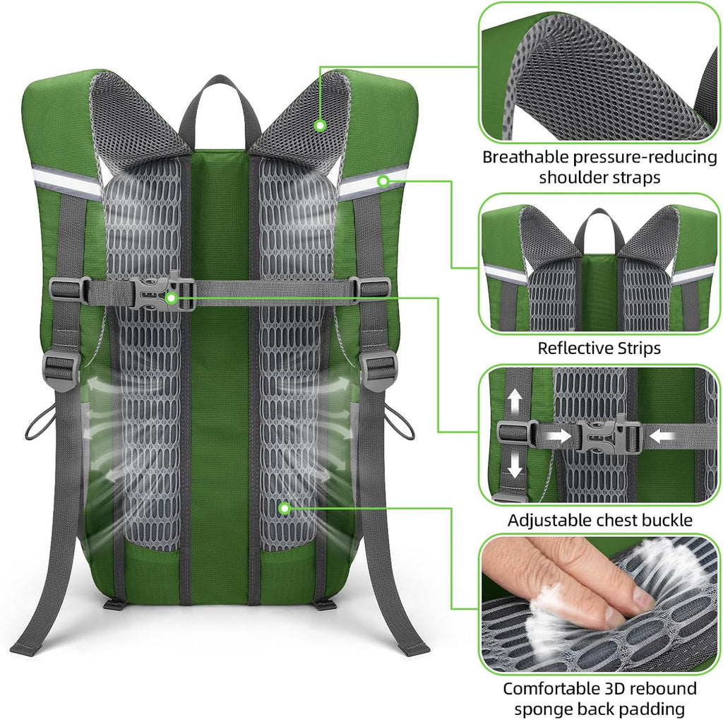 RealCool 20L Lightweight Hiking Backpack, Waterproof Daypack for Camping