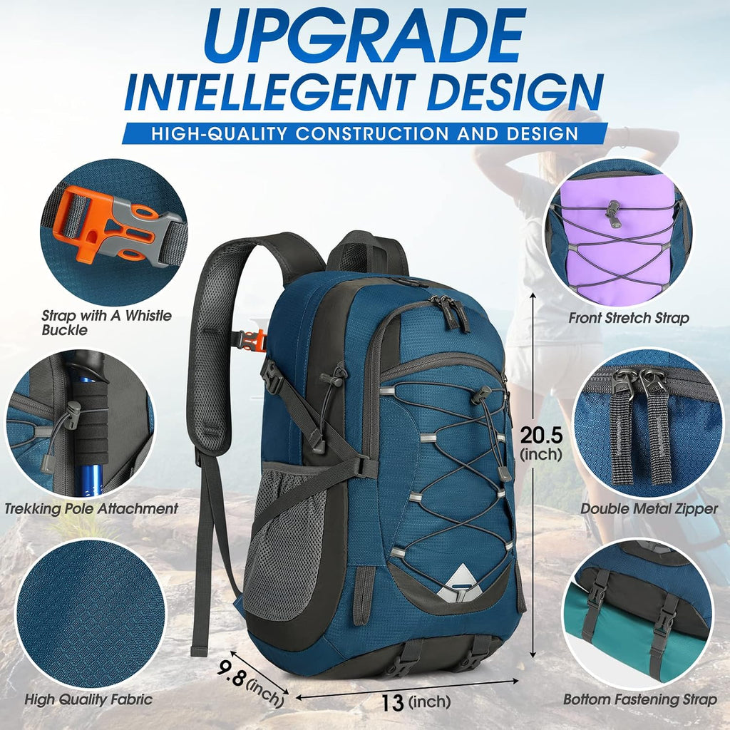 IGOLUMON Hiking Backpack 40L Packable Lightweight Camping Daypack Men Women
