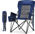 High Back Oversized Camping Chairs for Adults Support 500LBS Blue