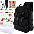 139PCS Tackle Box Backpack,Fishing Backpack with Accessories