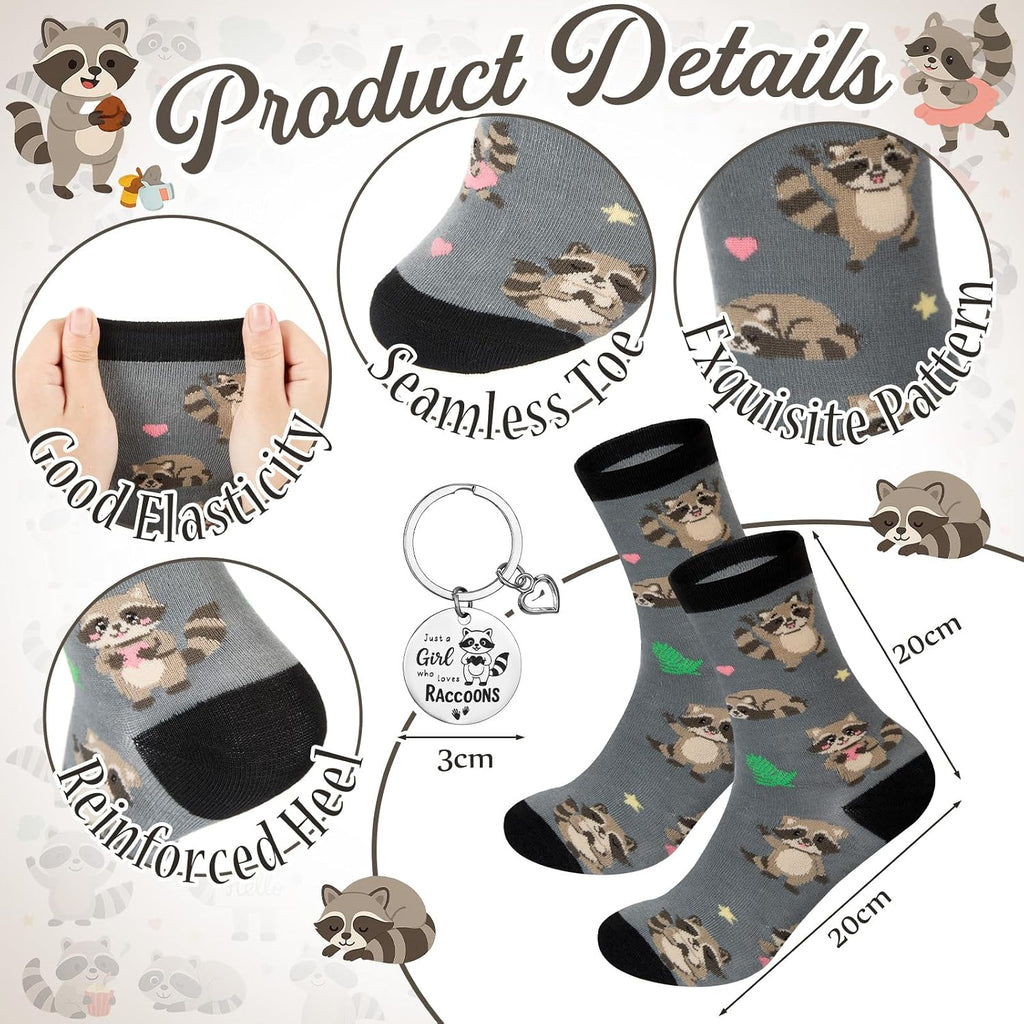 Gilprop 6 Pcs Raccoon Lover Gift: Just Girl Who Loves Raccoons