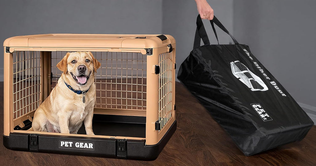 Pet Gear The Other Door 4 Door Steel Crate for Dogs/Cats, 36", Coffee Bean