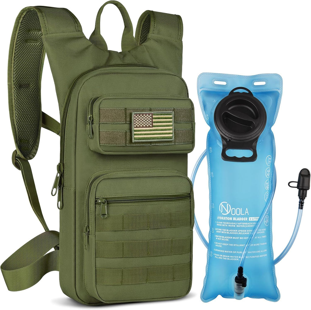 NOOLA Hydration Backpack with 3L Water Bladder, Tactical Pack for Hiking