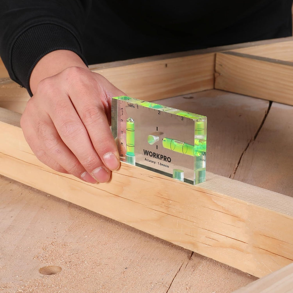 WORKPRO 3-3/4 Inch Mini Magnetic Pocket Level Tool