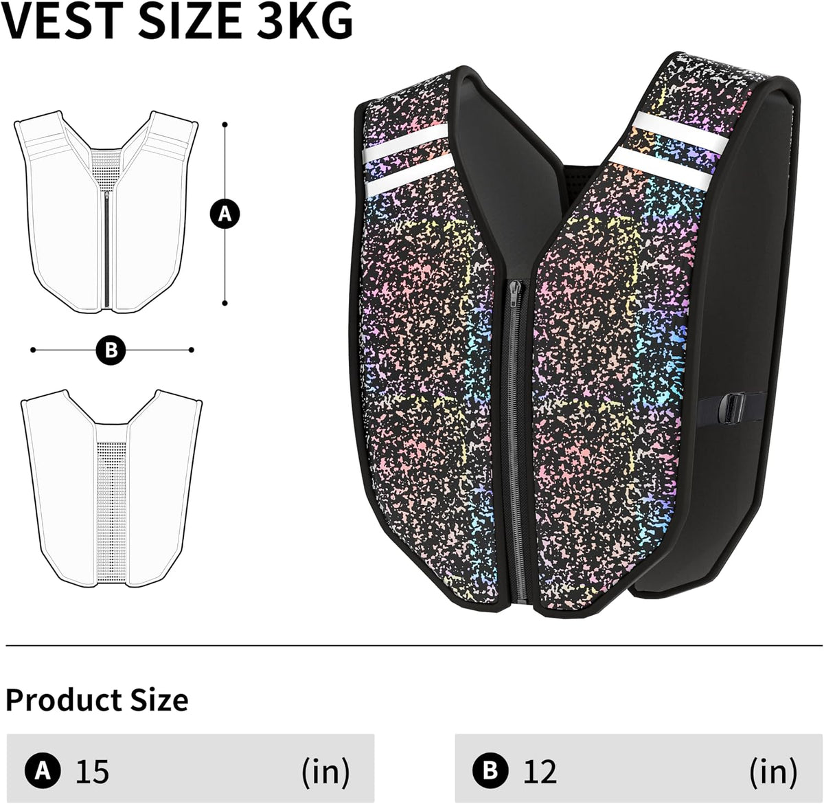 PROIRON Weighted Vest Soft Washable for Men Women 6.5lbs/11lbs/17.5lbs/22lbs,Fully Reflective Running Weight Vest,No Leakage Weighted Vest for Fitness,Workout,Weight Loss,Strength Training