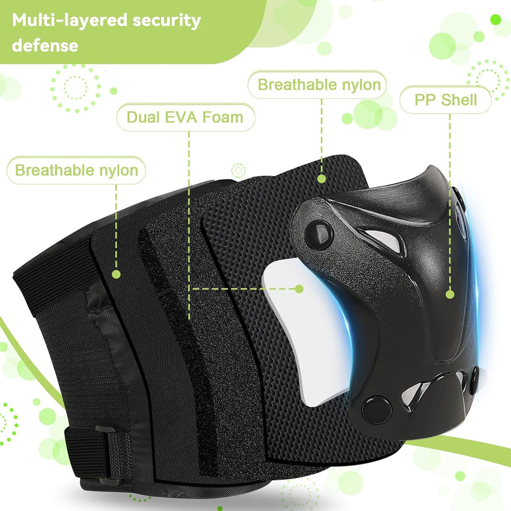 Kids/Youth Knee Pads Elbow Pads with Wrist Guards Protective Gear Set
