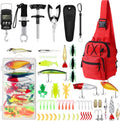 Sosation 134 Pcs Fishing Tool Beginner Starter Kit