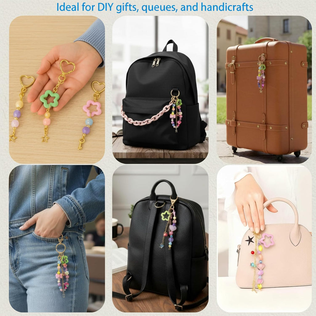 ValorTiger Keychain Making Kit Bag Charm Kit Keychain Charms Key Chain
