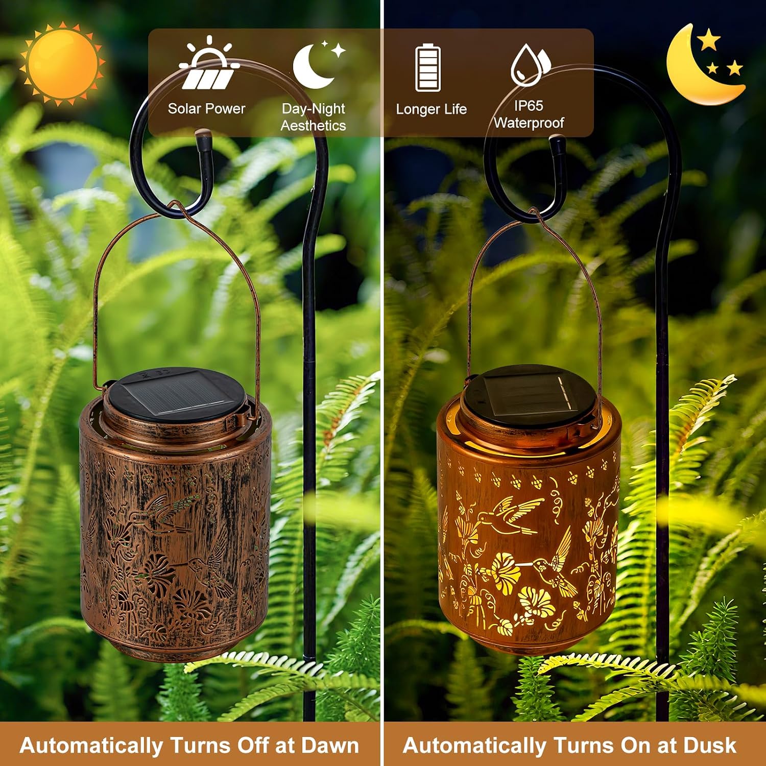 Hummingbird Solar Lantern, Birthday Gifts for Women Mom Grandma