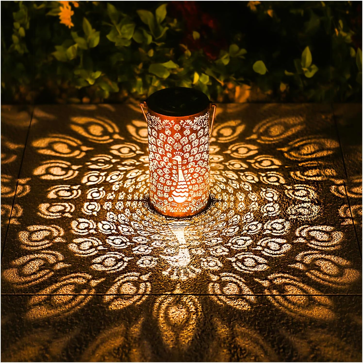 2 Pack Cardinal Outdoor Solar Hanging Lanterns Waterproof LED Solar Lights Metal Decorative Lanterns for Garden, Patio, Courtyard, Backyard, Yard Decor Unique Cardinal Gifts for Women Gardening