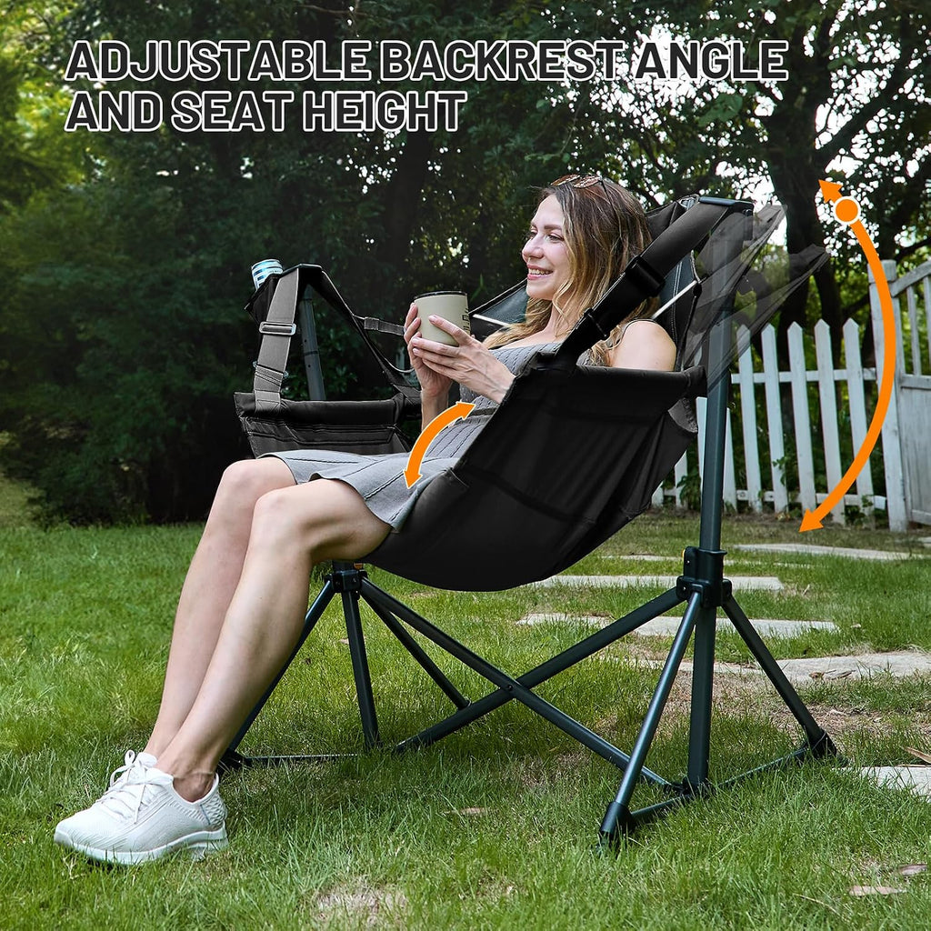 TIMBER RIDGE Hammock Camping Chair, Oversized Swinging Chair, 400lbs Load
