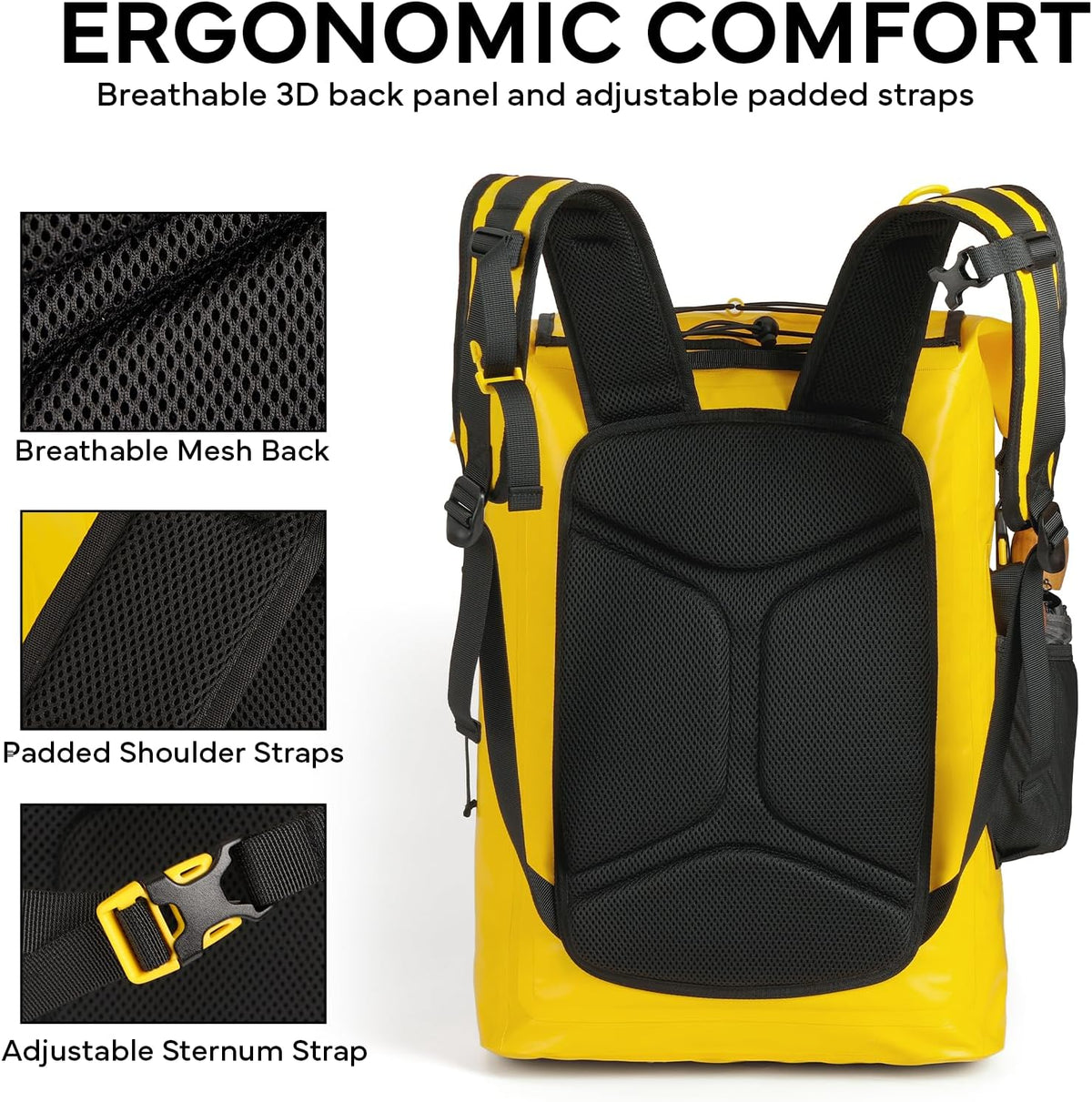 Waterproof Dry Bag Backpack 30L,Dry Backpack for Men Women Adults Teens, Kayaking Boating Hiking Camping Rafting Fishing Travel Outdoor Enthusiasts