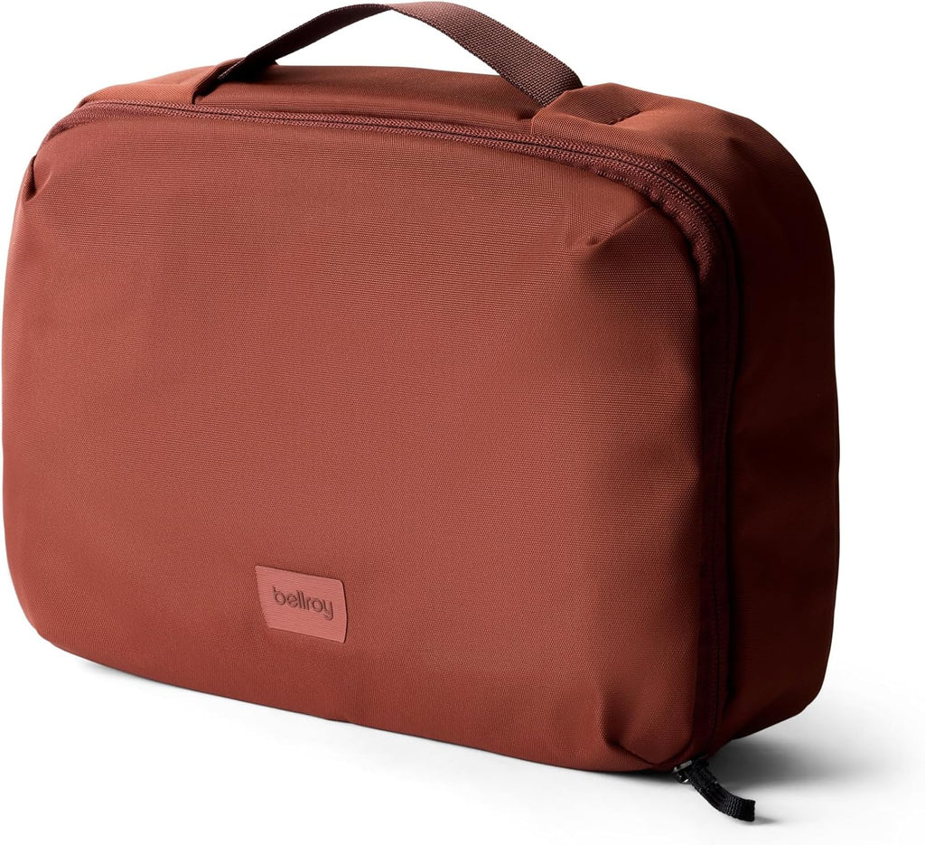 Bellroy Hanging Toiletry Kit Plus 8L, Travel Toiletry Bag - Stone