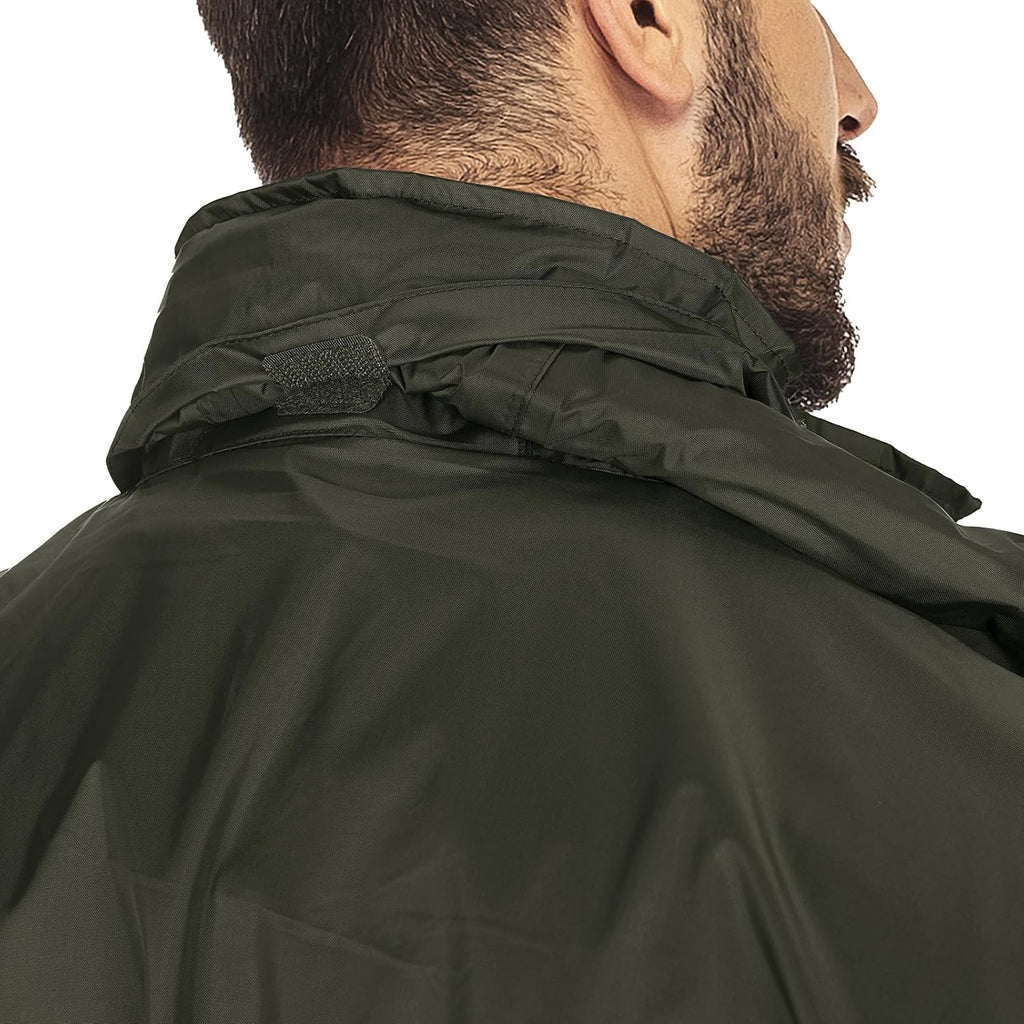 33,000ft Men's Packable Rain Jacket Lightweight Waterproof Golf Raincoat