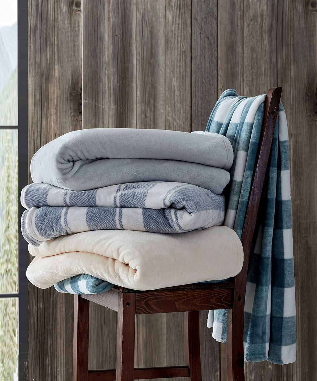 Eddie Bauer - Soft Twin Size Blanket for Bed or Couch, Cozy Bedding