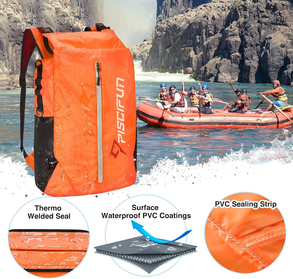 Piscifun Waterproof Floating Dry Backpack 10L/20L/30L