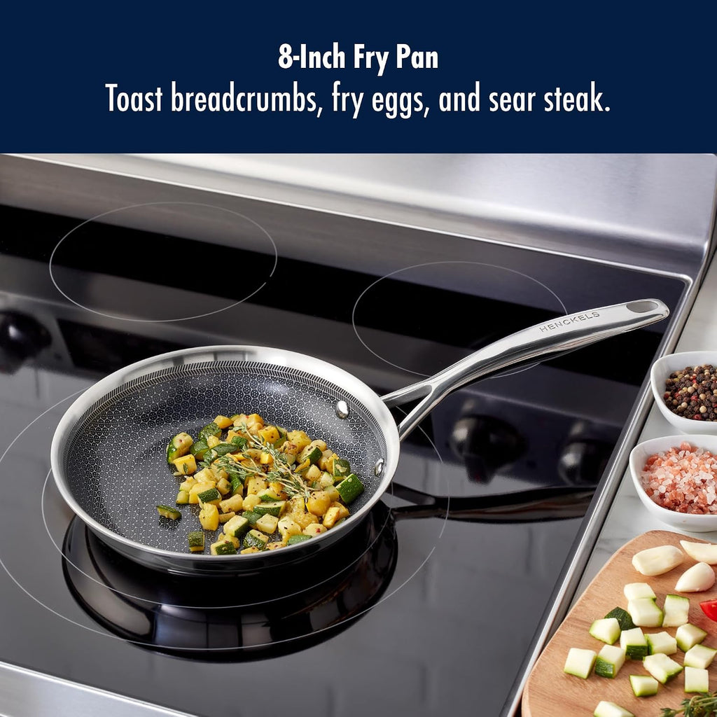 HENCKELS Paradigm 8-Inch Ceramic Fry Pan, Oven Safe Up To 500°F