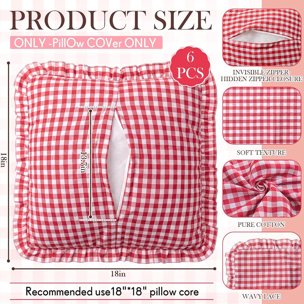 Boao Extra Large Picnic Blanket, 98" x 78" Red Gingham Picnic Blanket Set
