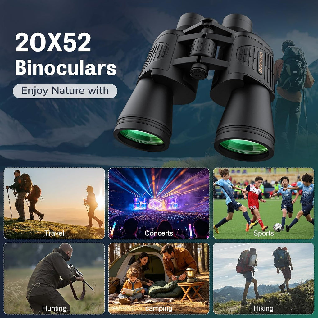 20x52 Binoculars for Adults High Powered