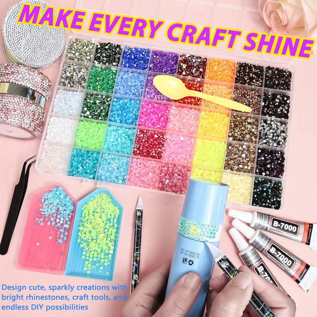 Bedazzling Kit with 52000 Flatback Rhinestones