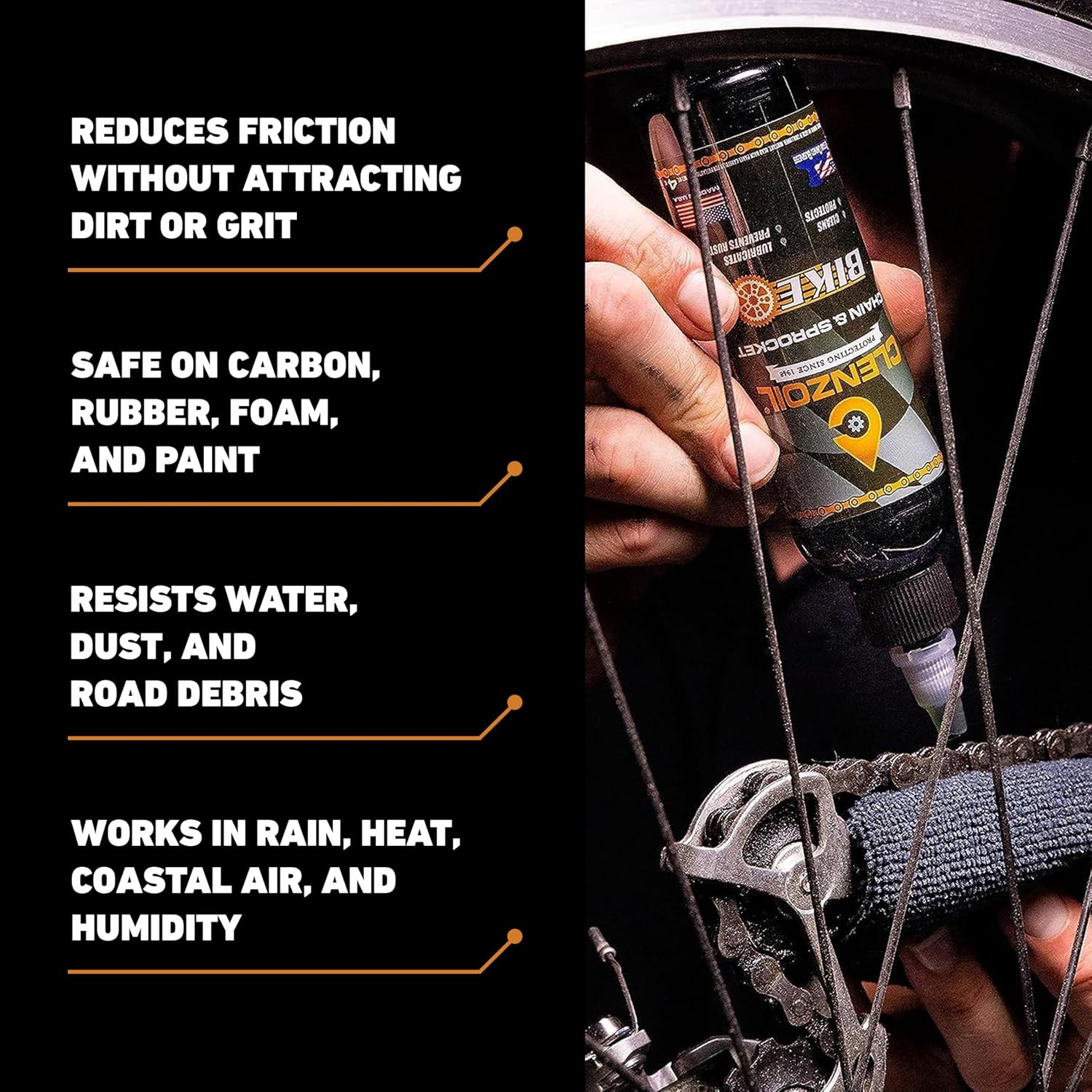 Clenzoil Chain & Sprocket CLP - 4 oz Bottle, Wet & Dry Lube Performance