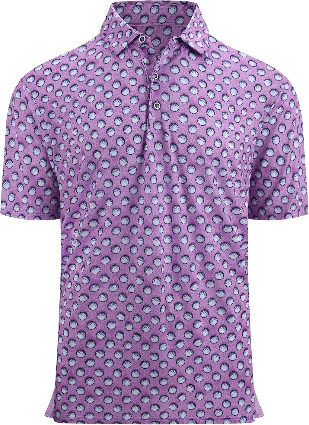 Alex Vando Mens Golf Shirt Moisture Wicking Print Performance Polo Shirt