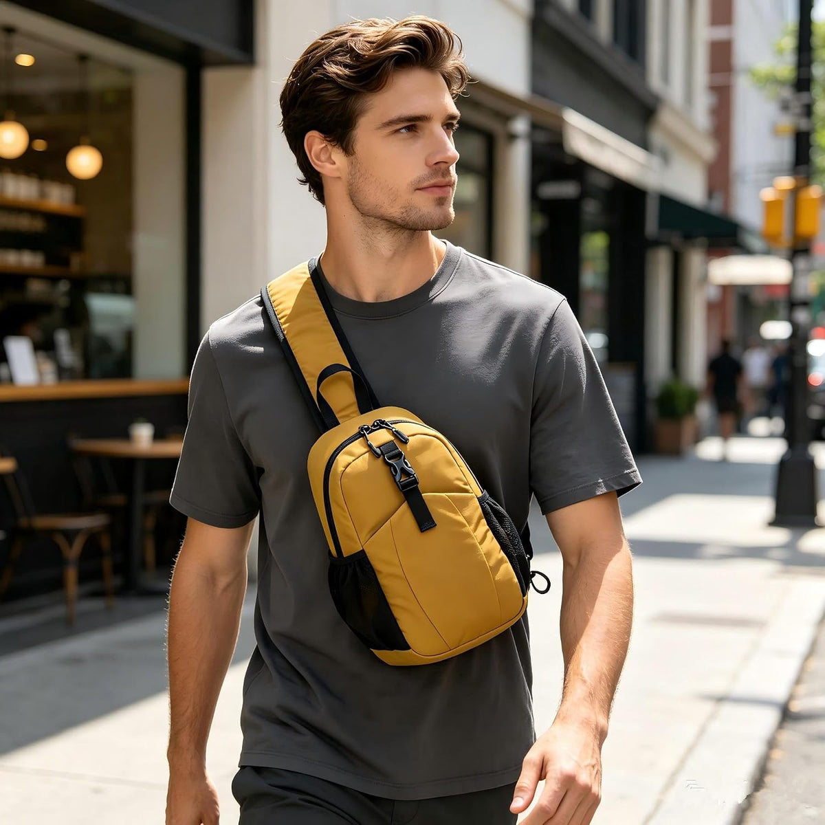 Sling Bag for Men Crossbody Bags for Women Small Sling Backpack Chest Bag