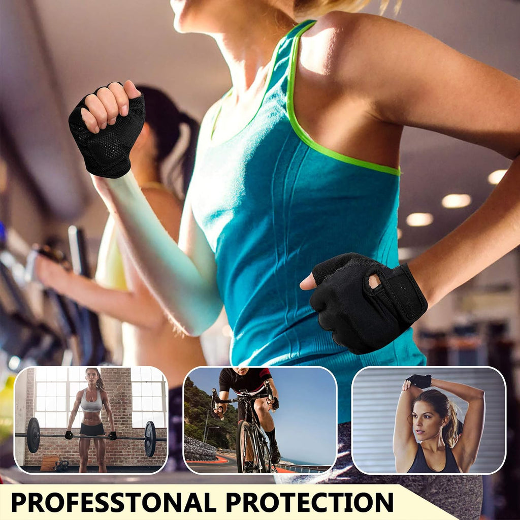Workout Gloves for Women Men, Weight Lifting Gloves Padded, Full Palm Grip