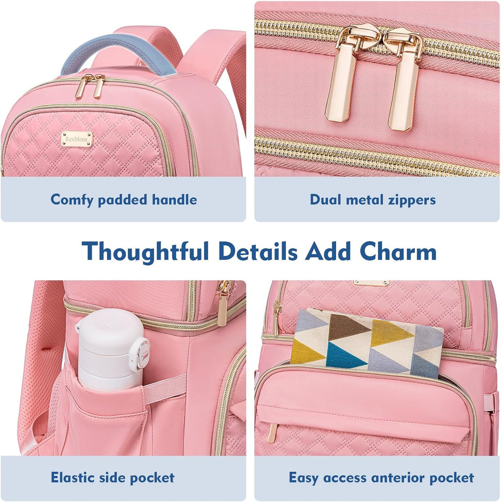 Backpack Cooler Lunch Box Backpack Double Decker Soft Cooler Bag