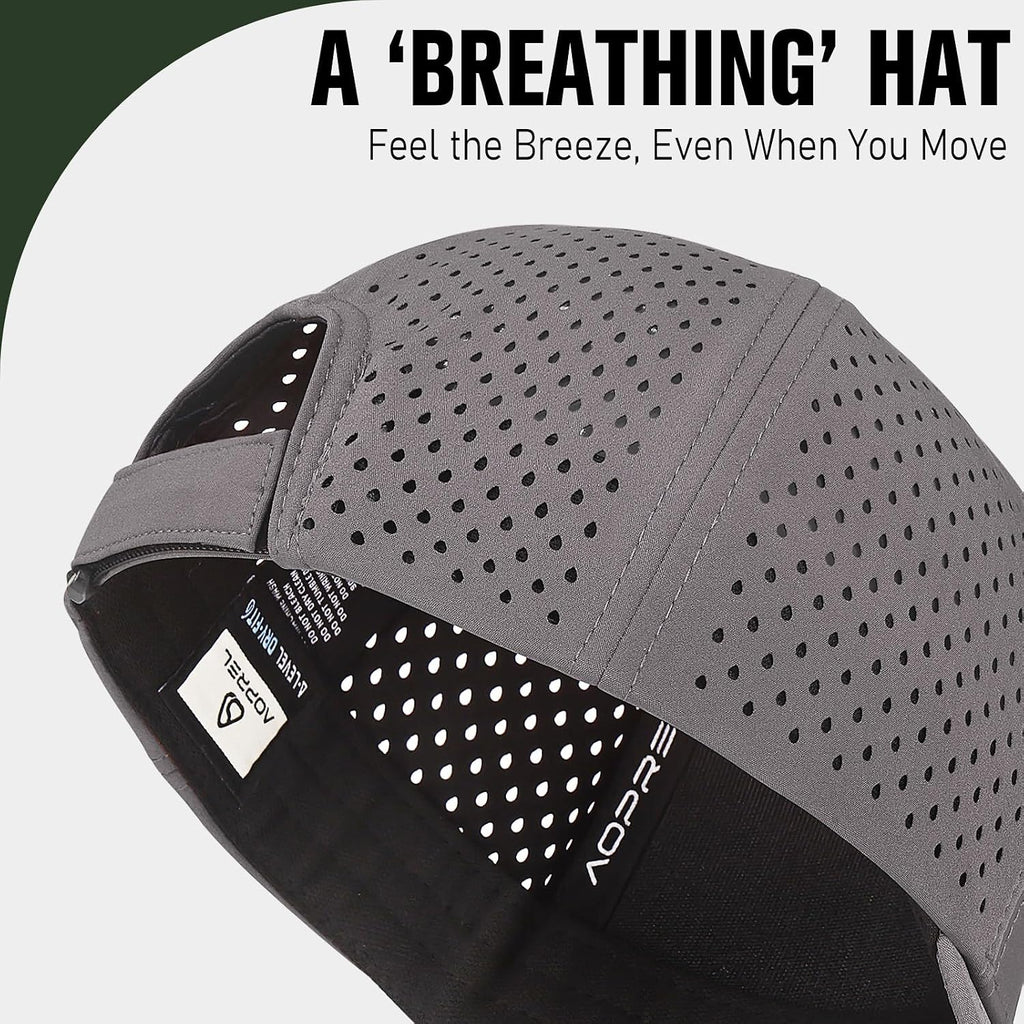 AOPREL Baseball Cap Breathable Mesh Golf Hat Quick Dry Adjustable Baseball Hats for Men and Women Sport Running Workout