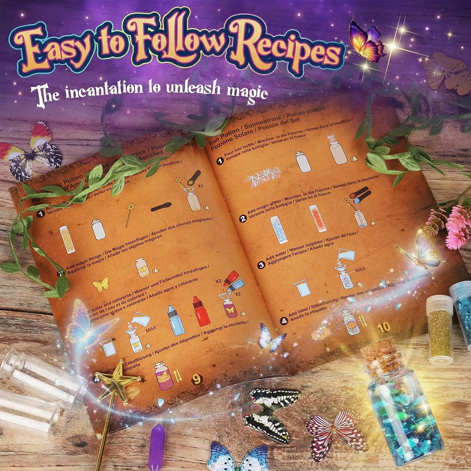 Alritz Fairy Potion Kits for Kids Magic Making Set Ages 6+