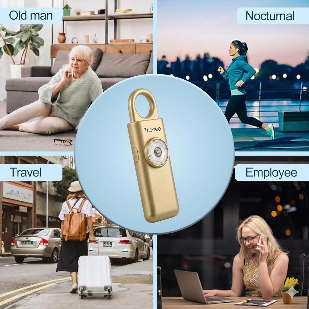 Thopeb Personal Safety Alarm for Women – Upgraded Rechargeable