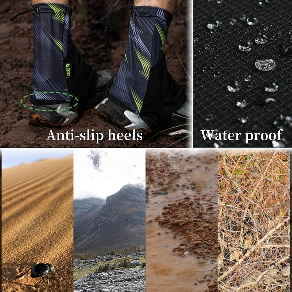 Trail Gaiters,Ankle Gaiters,Breathable Low Shoes Gators for Hiking,Running,Hunting,Snow,Mountain Climbing