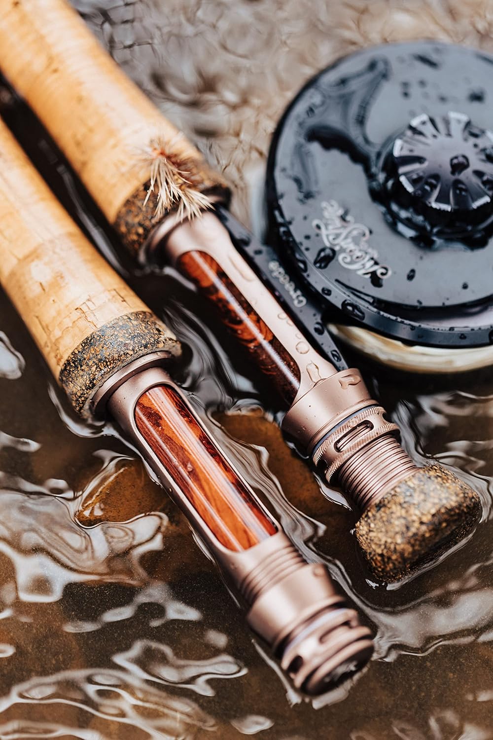Moonshine Rod Company Fly Fishing Rod with Carrying Case and Extra Rod Tip