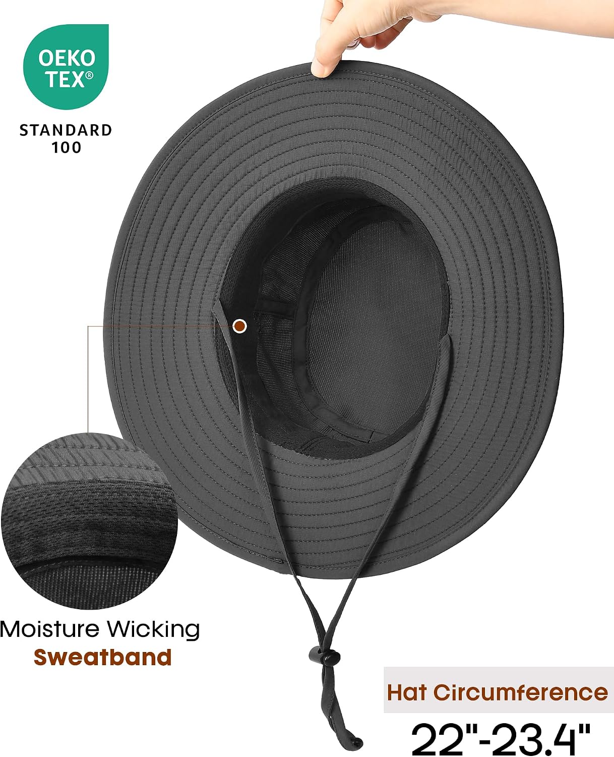 FURTALK Sun Hats for Men Women Packable Wide Brim Summer UV Protective Bucket Hat UPF 50+ Hat for Fishing Hiking